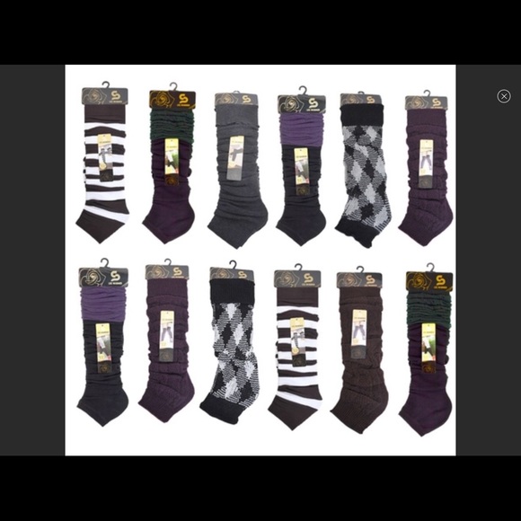 🎄Sale: Gray or Striped Leg Warmers - Picture 9 of 9